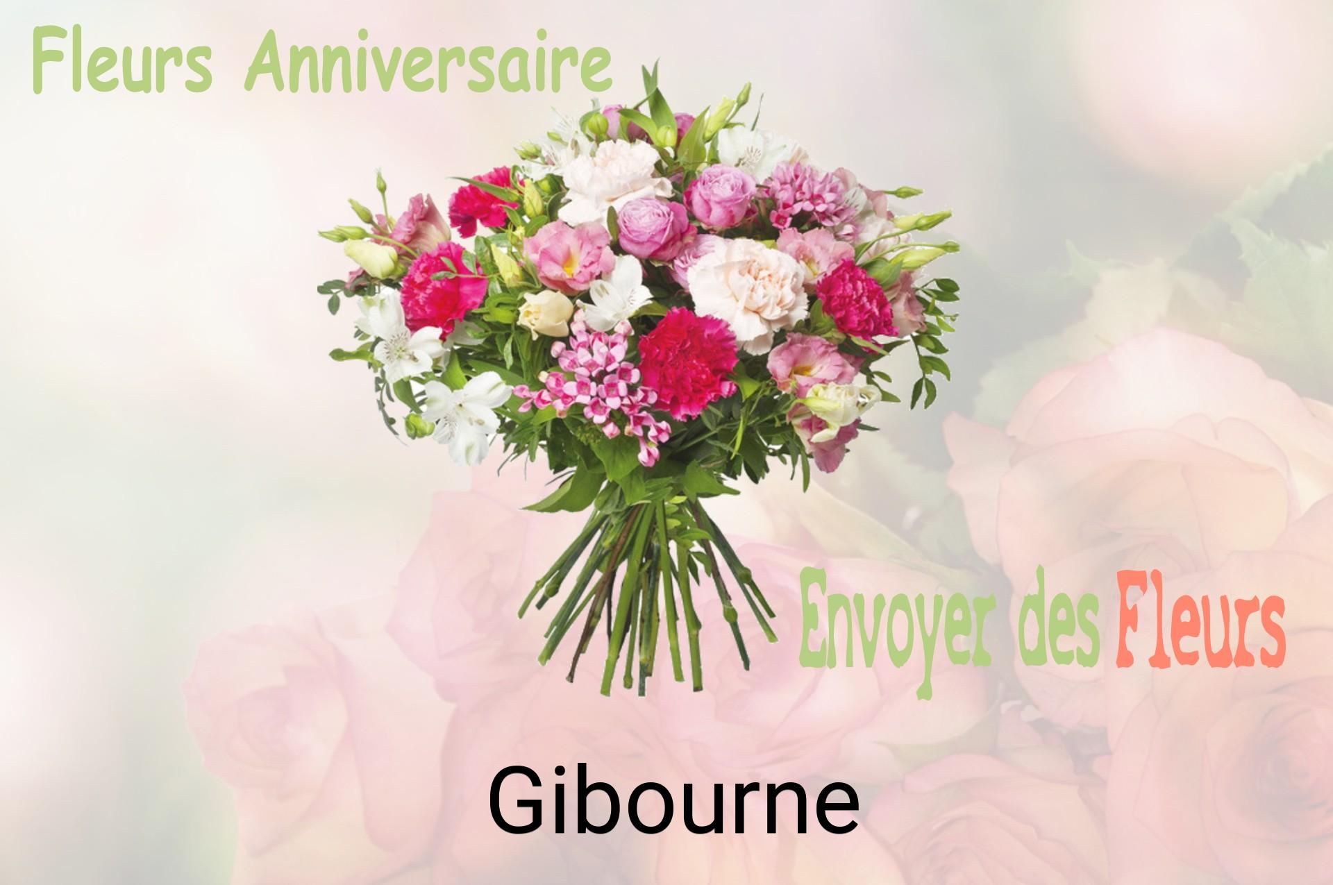 Bouquet de fleurs d’anniversaire livré à Gibourne