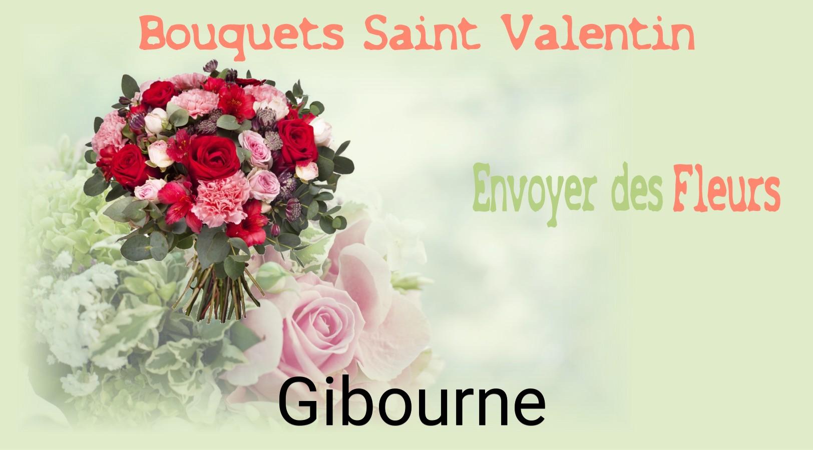 Roses de Saint-Valentin livrées à Gibourne